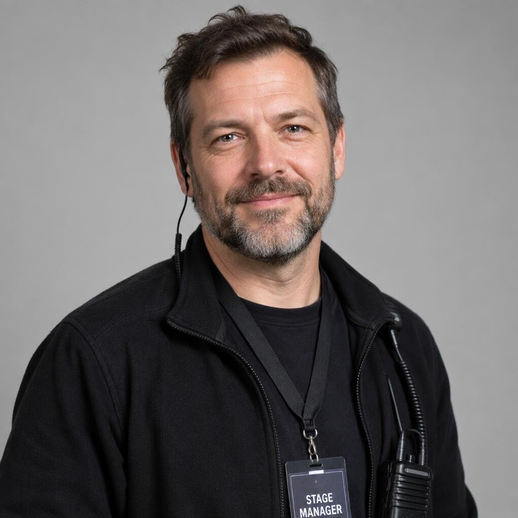 Portrait of a bearded man looking at the camera